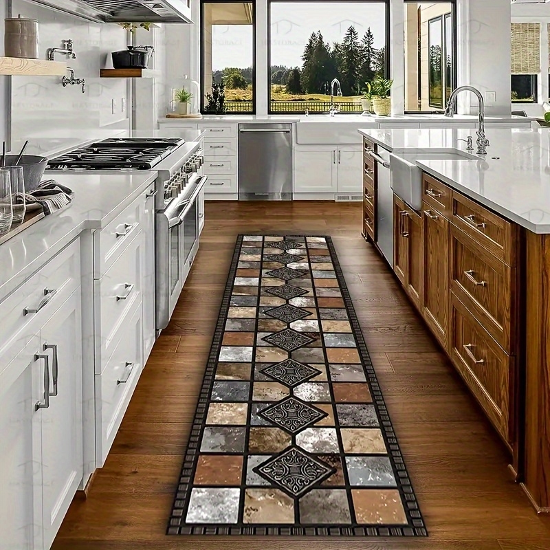 VIKAMA Rustic Geometric Tile P - Commercial Kitchen Tile Flooring avaliação e preço