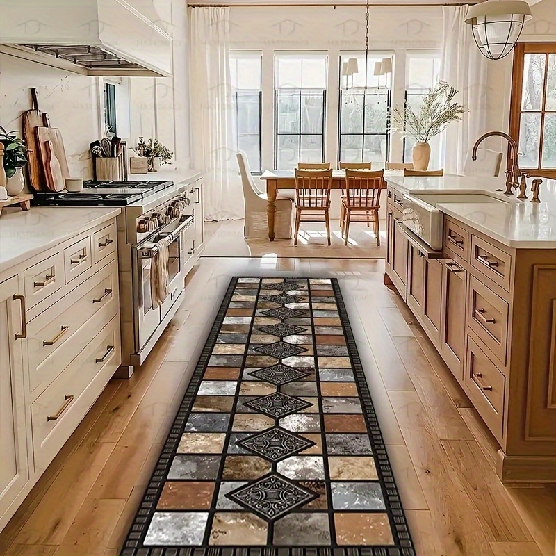 VIKAMA Rustic Geometric Tile P - Commercial Kitchen Tile Flooring avaliação e preço