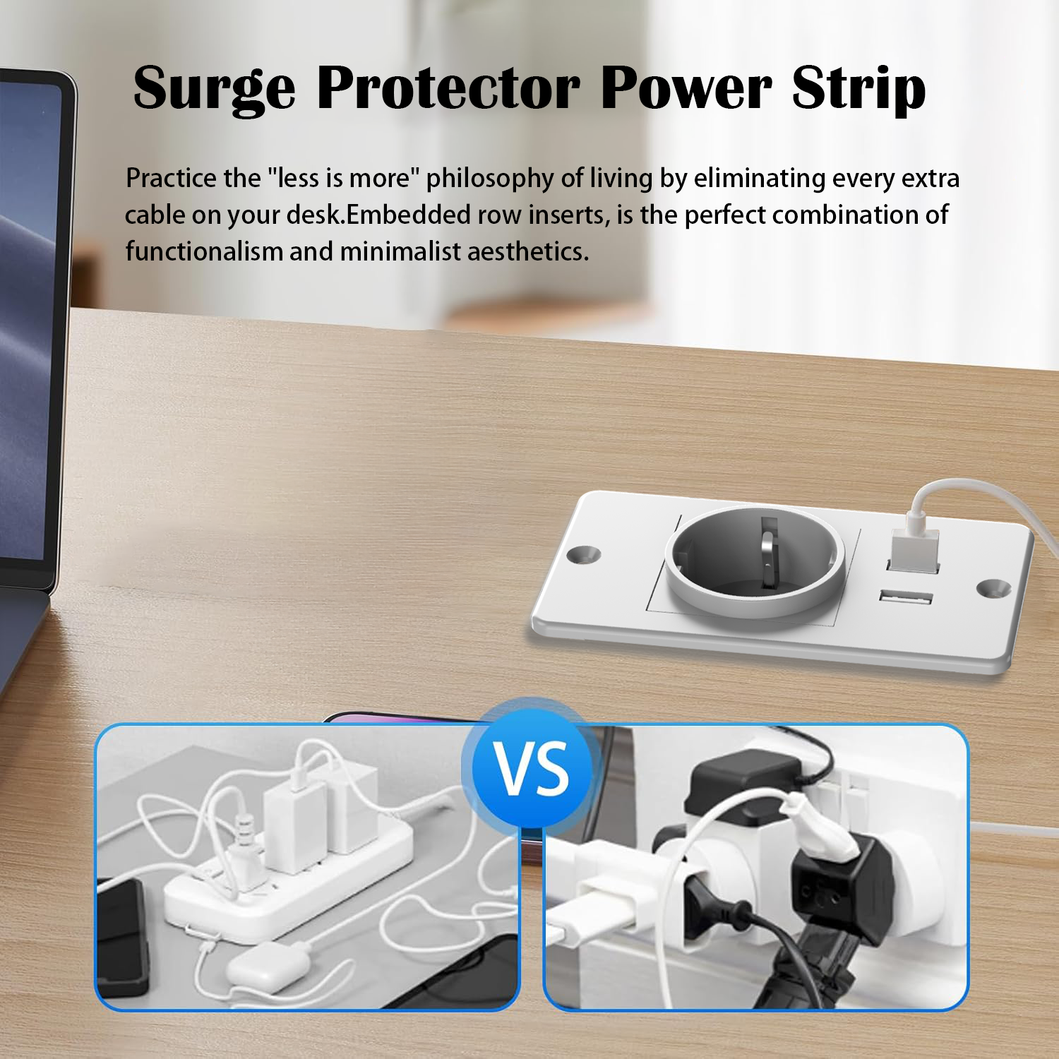 EU Embedded Power Strip with 2 - Commercial Kitchen Outlets avaliação e preço