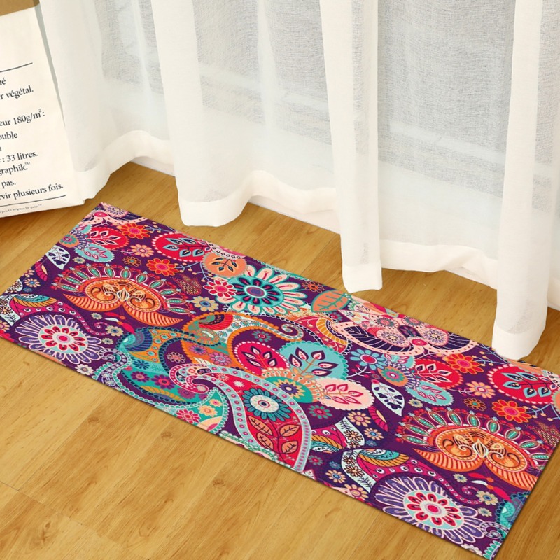 Long Rug Mediterranean Blue-Wh - Commercial Kitchen Tile Flooring avaliação e preço