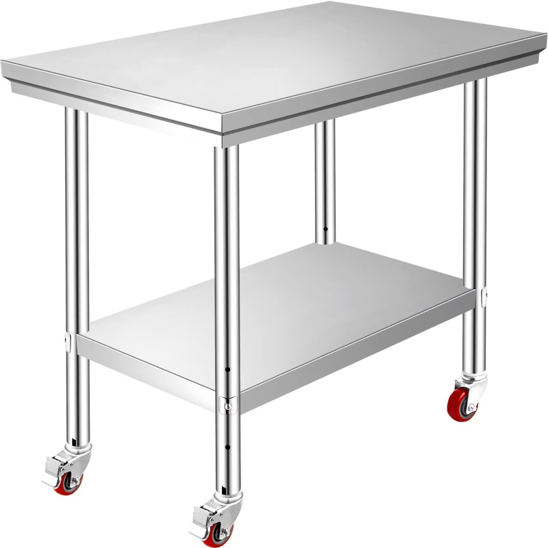 【Premium】SucceBuy Stainless St - Commercial Kitchen Bench avaliação e preço