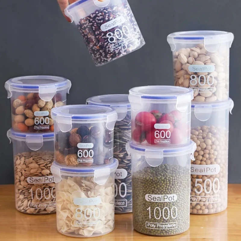 1/4PCS Sealed Jars With Scale  - Commercial Kitchen Refrigerator avaliação e preço